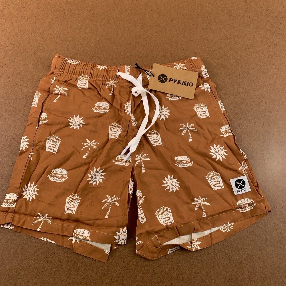 Pycnik Adult Size XS Rust Color Pocketed Take It Greasy Walk Shorts NWT